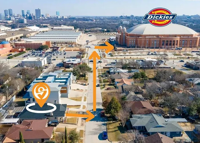 Vakantiehuis Steps To Dickies Arena Lux Garage Parking Fort Worth